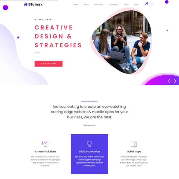 Blumax – Multi-Purpose Responsive Website Templates - Image 2