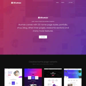 Blumax – Multi-Purpose Responsive Website Templates