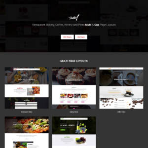 Butter – Professional Restaurant, Bakery, Coffee, Winery and Pizza HTML Layouts