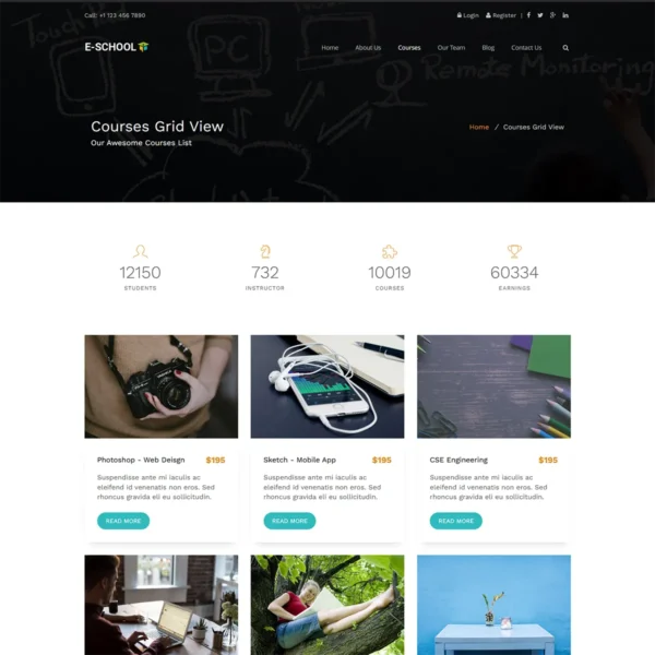 E-School – Professional Learning and Courses HTML5 Template - Image 3