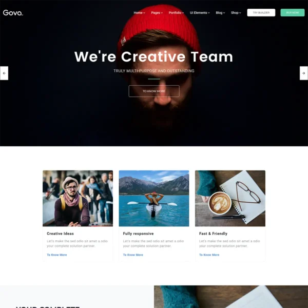 Gova – Professional Multipurpose Templates with Page Builder - Image 2
