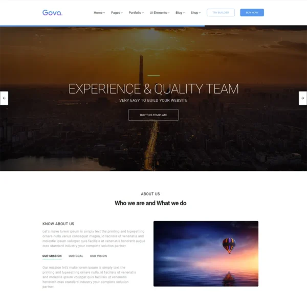 Gova – Professional Multipurpose Templates with Page Builder - Image 3