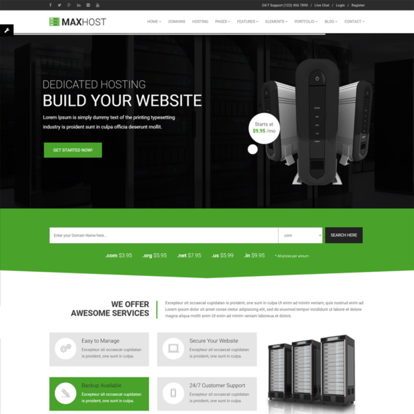 MaxHot – Professional Web Hosting Responsive HTML5 Template - Image 2