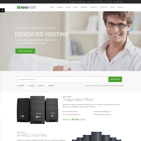 MaxHot – Professional Web Hosting Responsive HTML5 Template - Image 3