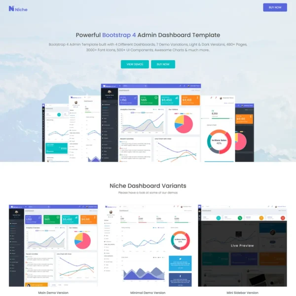 Ovio – Bootstrap Based Responsive Dashboard – Admin Template