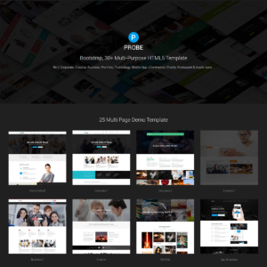 Probe – Responsive Multi-Purpose HTML5 Template