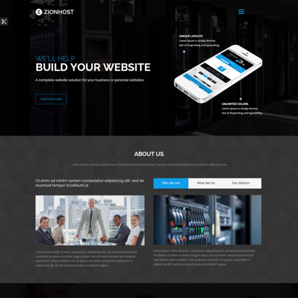 ZionHost – Web Hosting, Responsive HTML5 Template - Image 3