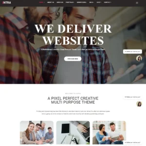 Intra - Multi-Page + One Page Joomla Template