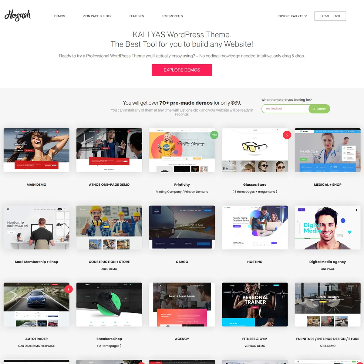 KALLYAS – Creative eCommerce Multi-Purpose WordPress Theme