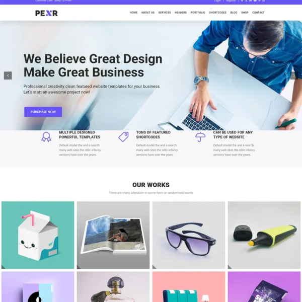 Pexr - Responsive Multipurpose HTML5 Website Template