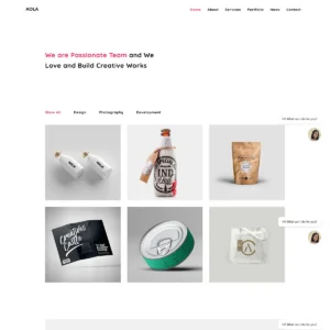 Aola - Minimalist Portfolio Joomla 5 Template