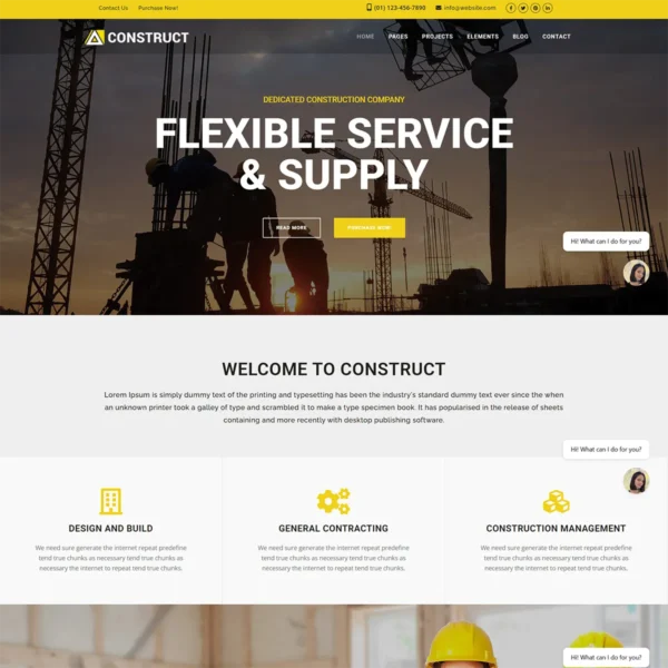 Construct - Construction, Building Joomla 5 Template