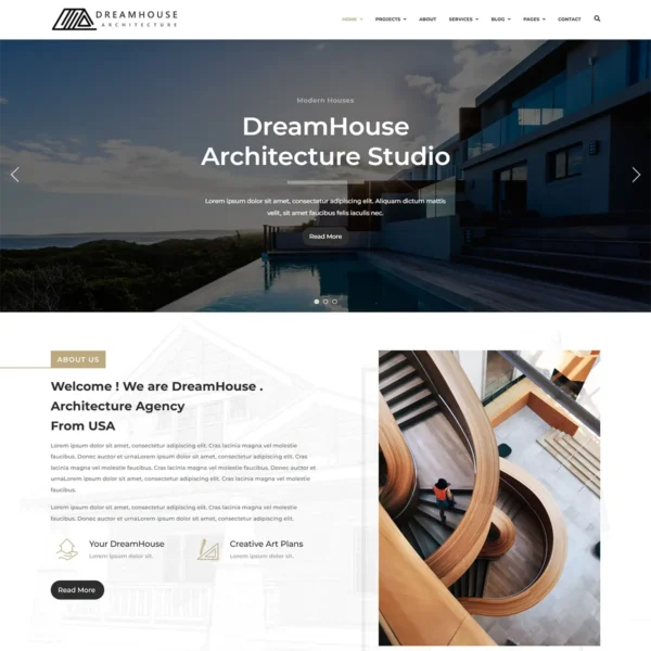 Dreamhouse - Architecture & Interior Design Joomla 5 Template