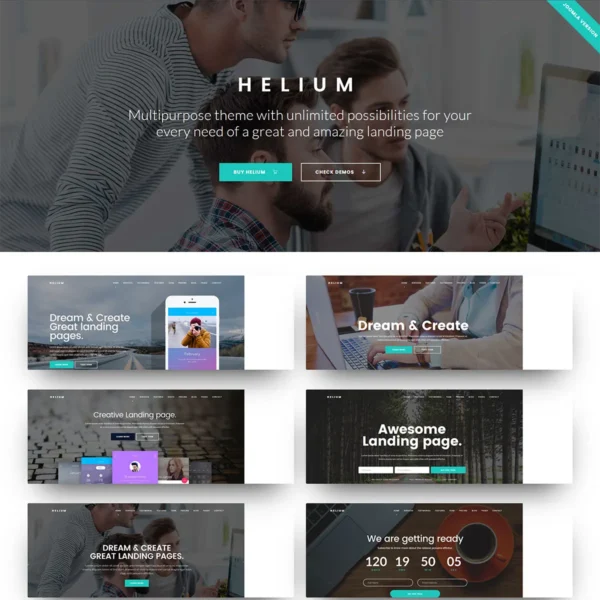 Helium - 10 in 1 Multipurpose Joomla 5 Template