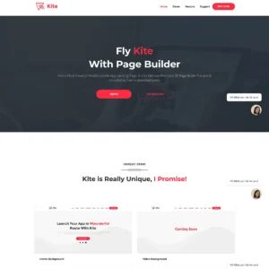 Kite - Responsive One Page Joomla 5 Template