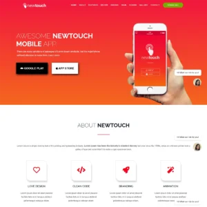 Newtouch - App Landing Technology Joomla 5 Template