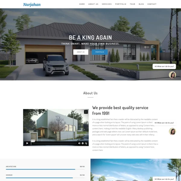 Nurjahan - Architecture & Interior Joomla 5 Template