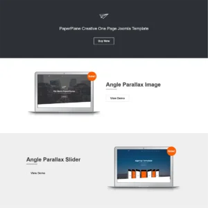 Paperplane - Creative OnePage Joomla Template