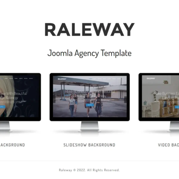 Raleway - Responsive OnePage Joomla 5 Templat