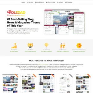 Soledad – Multipurpose, Newspaper, Blog & WooCommerce WordPress Theme