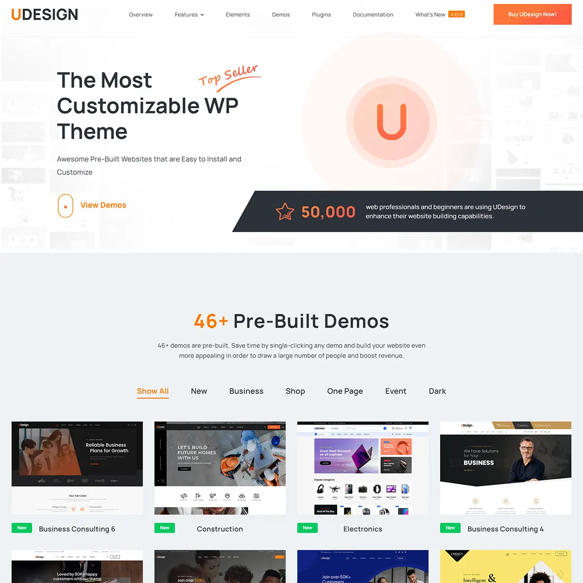 uDesign | Multipurpose WordPress Theme
